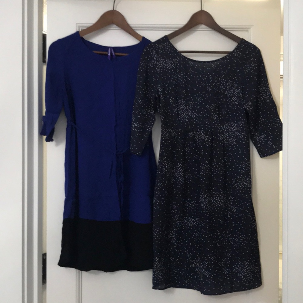 Two Seraphine maternity dresses size 4